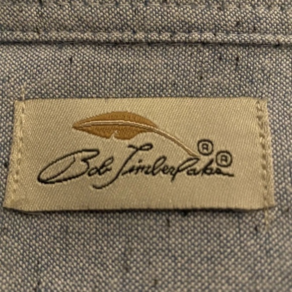 Bob Timberlake Gray Peckled Heavy Cotton Utility Shirt Mens Size 2XL (718) - Picture 3 of 5